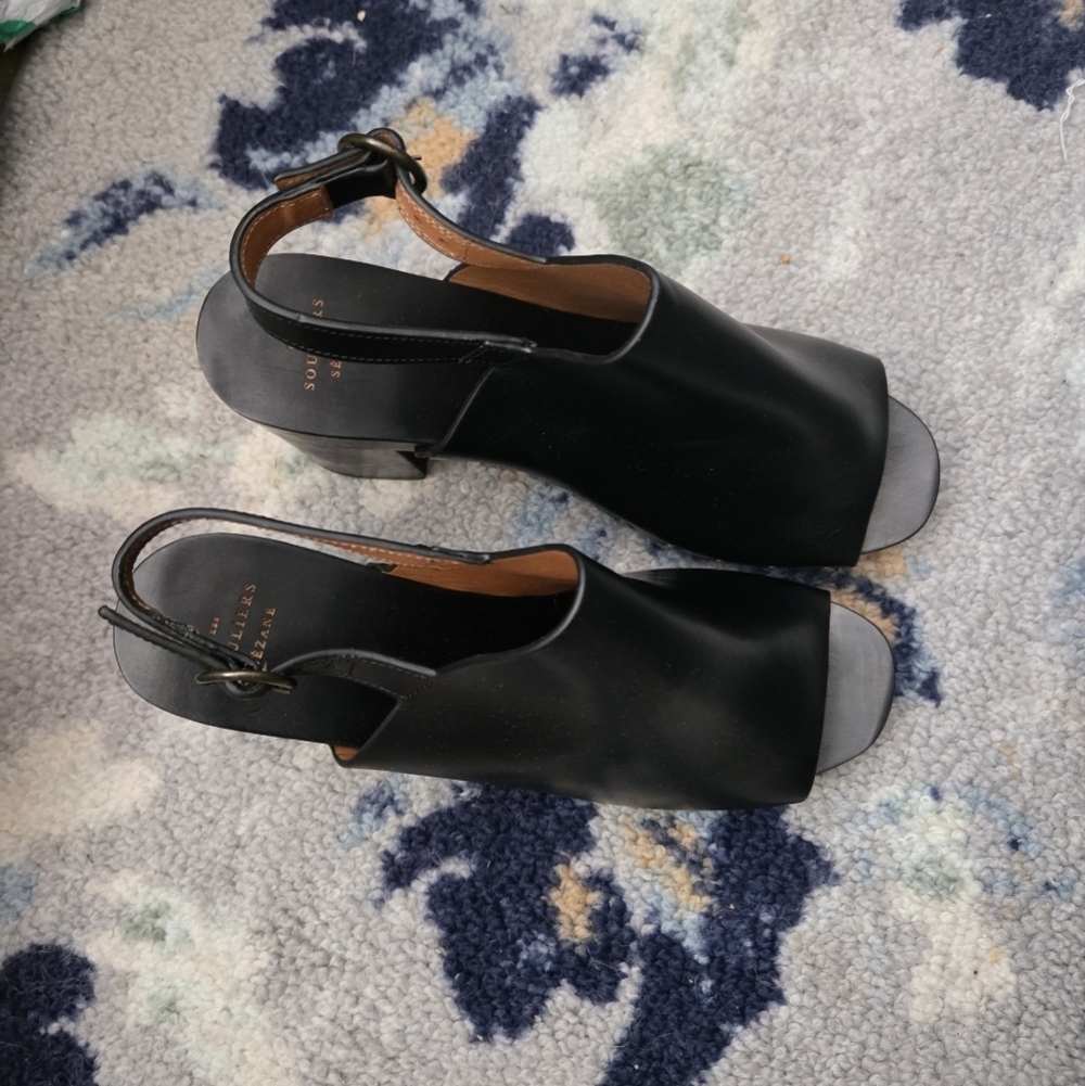 Sezane Dakota High Clogs in Smooth Black Heritage size 41 - Picture 6 of 11